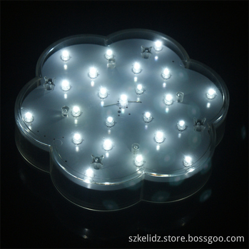 Wholesale Battery Powered 6 Inch Square Shape RGB Flash LED Vase Light